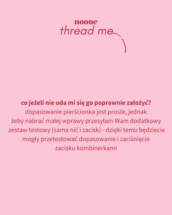 pierścionek thread me to kryształ herkimer zawleczony na jedwabnej nici o grubości 0,5 mm, zakończony srebrnym pozłacanym zaciskiem (możliwość zamówienia wersji srebrnej bez pozłacania).png