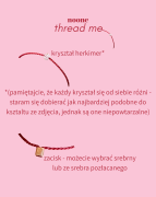 pierścionek thread me to kryształ herkimer zawleczony na jedwabnej nici o grubości 0,5 mm, zakończony srebrnym pozłacanym zaciskiem (możliwość zamówienia wersji srebrnej bez pozłacania) – kopia.png